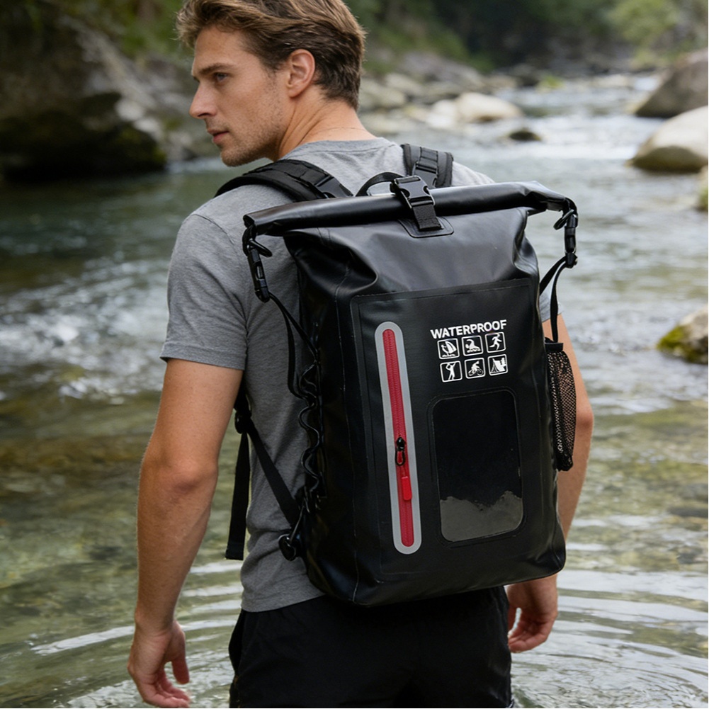 Black Waterproof Backpack Wate - Fishing Bag Waterproof ulasan dan harga